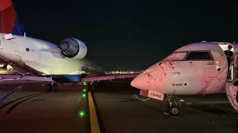 В Нью-Йорке столкнулись два самолёта: есть пострадавший