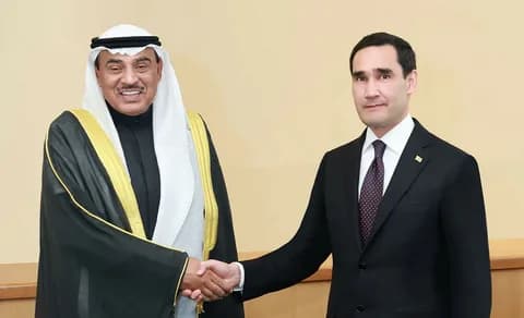 Türkmenistanyň Prezidenti Kuweýt Döwletiniň Mirasdüşer Şazadasy bilen duşuşdy