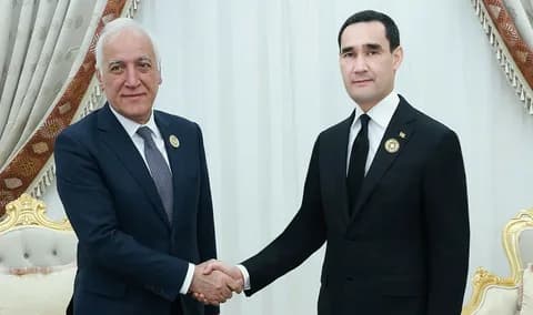 Президент Туркменистана встретился с Президентом Республики Армения