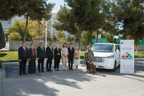 ЕС передал Туркменистану спецавтомобили для кинологов на сумму более 205 тысяч евро