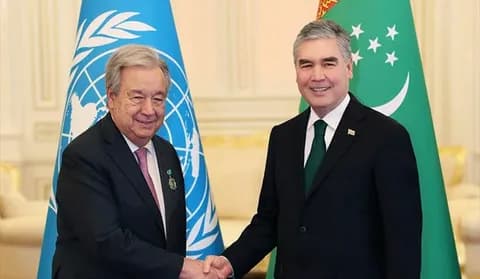 Председатель Народного Совета Туркменистана встретился с Генеральным секретарём ООН