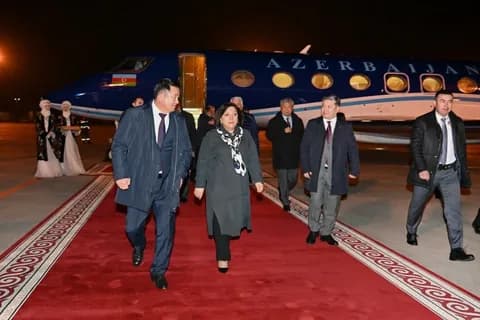 Azerbaýjanyň Milli Mejlisiniň Başlygy sapar bilen Awaza geldi