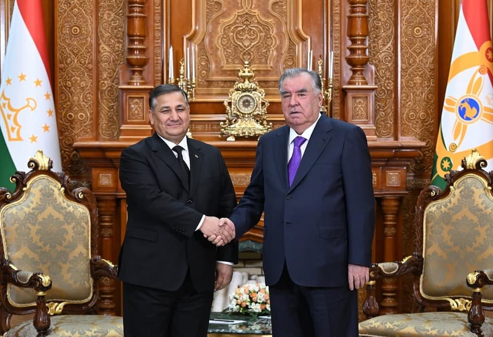 President of Tajikistan Received the Vice-Prime Minister of Turkmenistan in Dushanbe