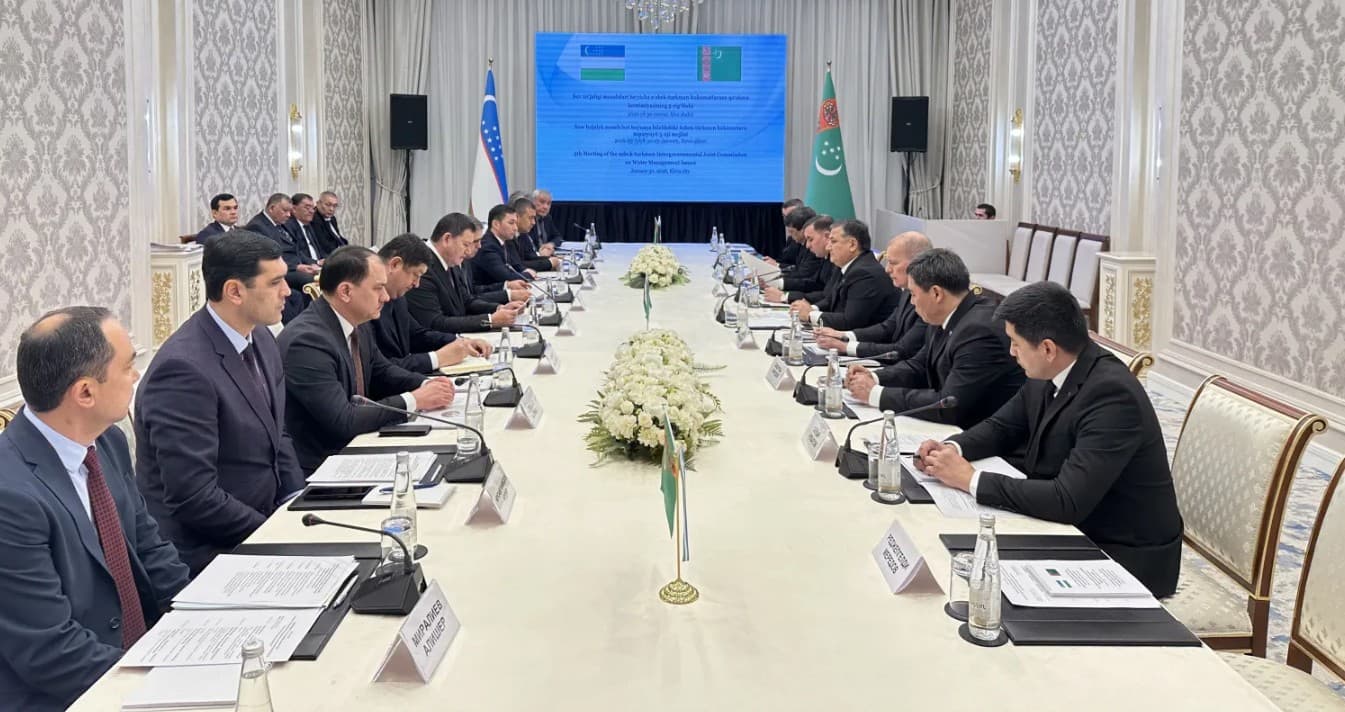 Meeting of the Joint Turkmen–Uzbek Intergovernmental Commission on Water Management Held in Khiva