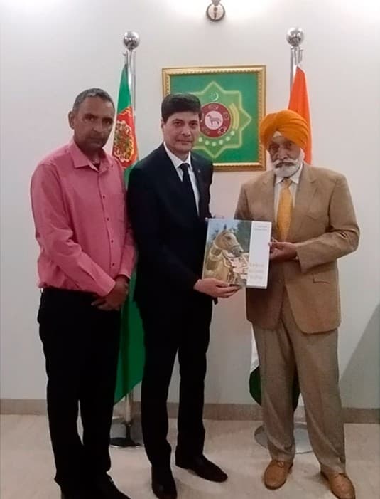 Ambassador of Turkmenistan to India Met with the Vice-President of the Indigenous Horse Society of India