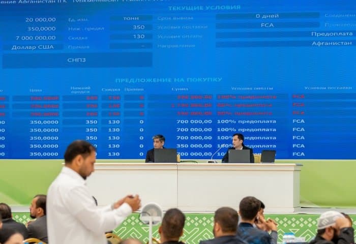 January: 2,361 Contracts Registered at the State Commodity and Raw Materials Exchange of Turkmenistan