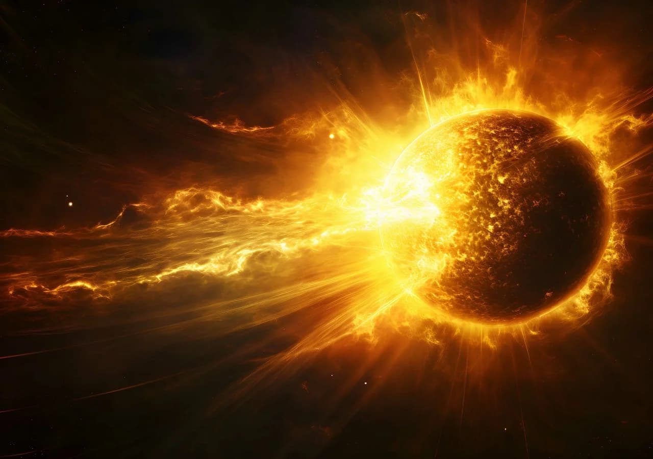 Повышенная солнечная активность в октябре: третья магнитная буря за месяц — Depositphotos