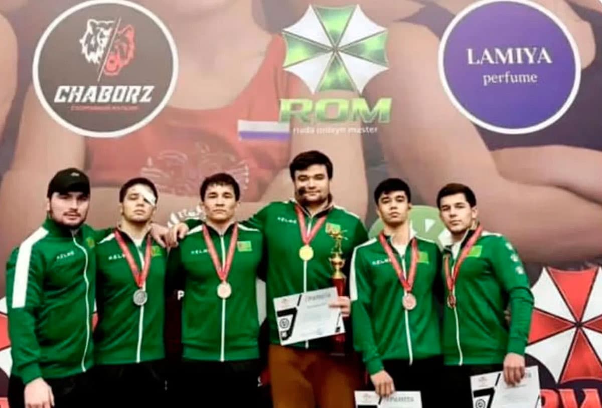 Turkman kurashchilari Groznida o‘tkazilgan yirik yoshlarning erkin kurash bo‘yicha xalqaro turnirida 5 medalga ega bo‘lishdi