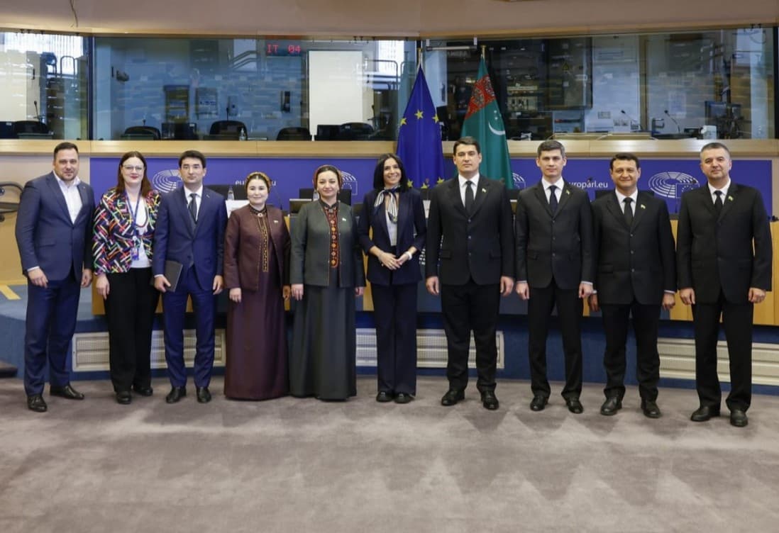Türkmenistanyň we ÝB-niň arasynda Brýusselde dokuzynjy parlamentara duşuşyk geçirildi — “Ýewropa Bileleşigi – Türkmenistan” görnüşinde dokuzynjy parlamentara duşuşyk, 2026-njy ýylyň 5-nji marty, Brýussel, Belgiýa (Surat: Türkmenistanyň Belgiýadaky Ilçihanasy)