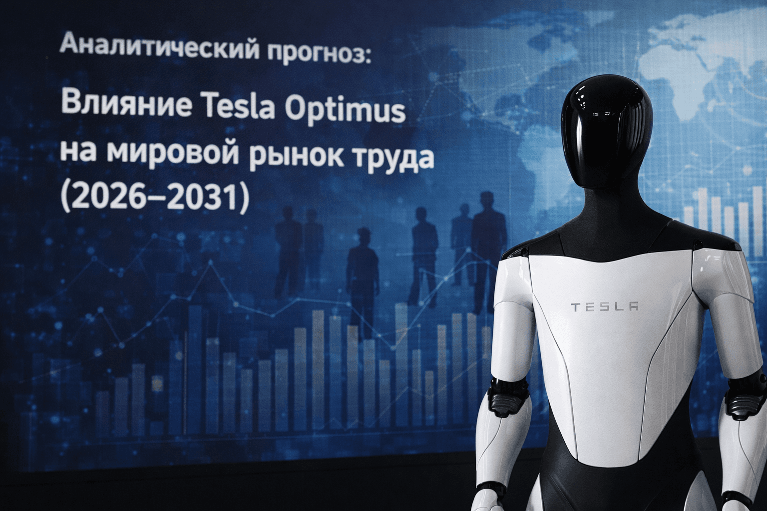 Seljeriş çaklamasy: Tesla Optimusyň dünýä zähmet bazaryna täsiri (2026–2031)