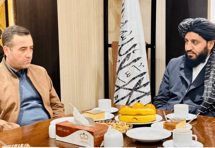 TOP Project Roadmap Ready for Transmission to Turkmenistan — Meeting of Abdul Bari Omar with Turkmen representatives, December 27, 2025, Afghanistan (Photo: TOLOnews)