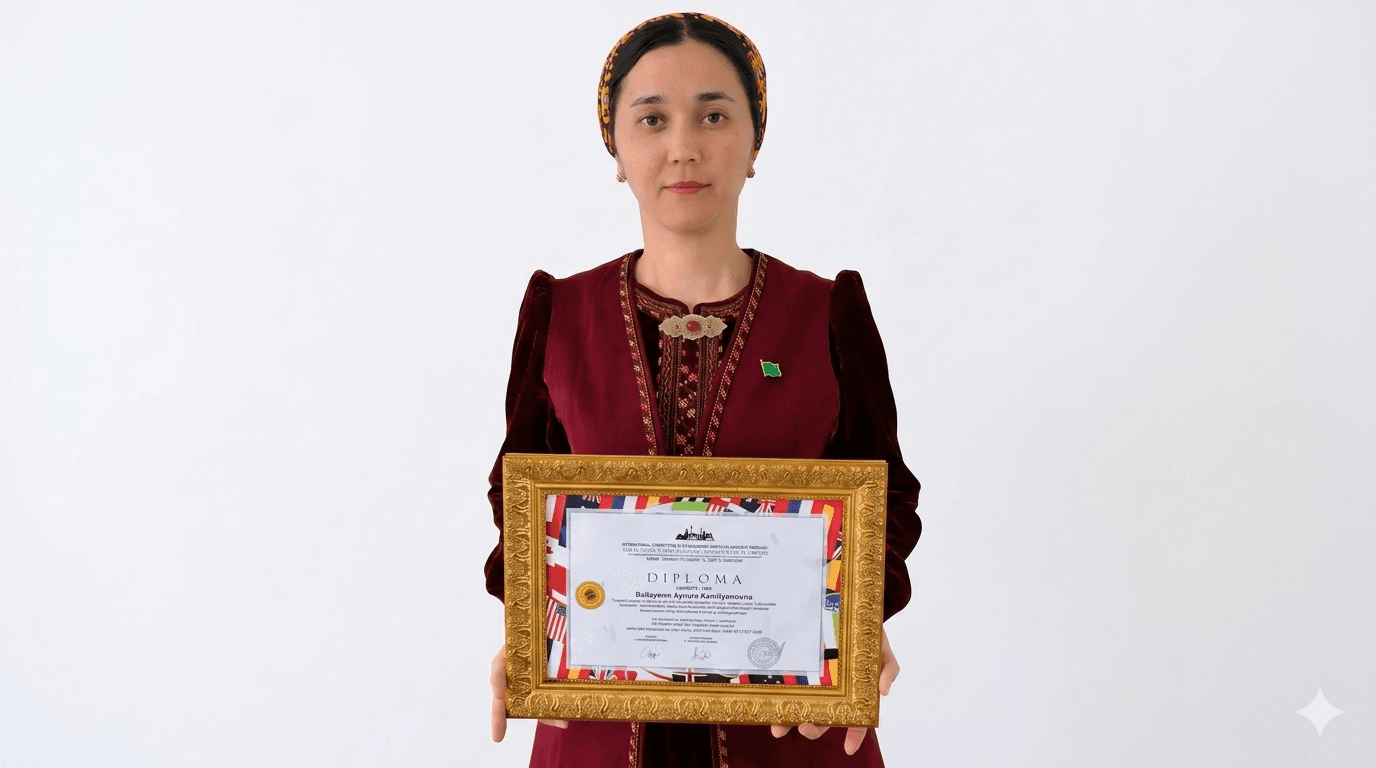 Türkmenistanlı Öğretmen Uluslararası Yarışmada Birinci Oldu