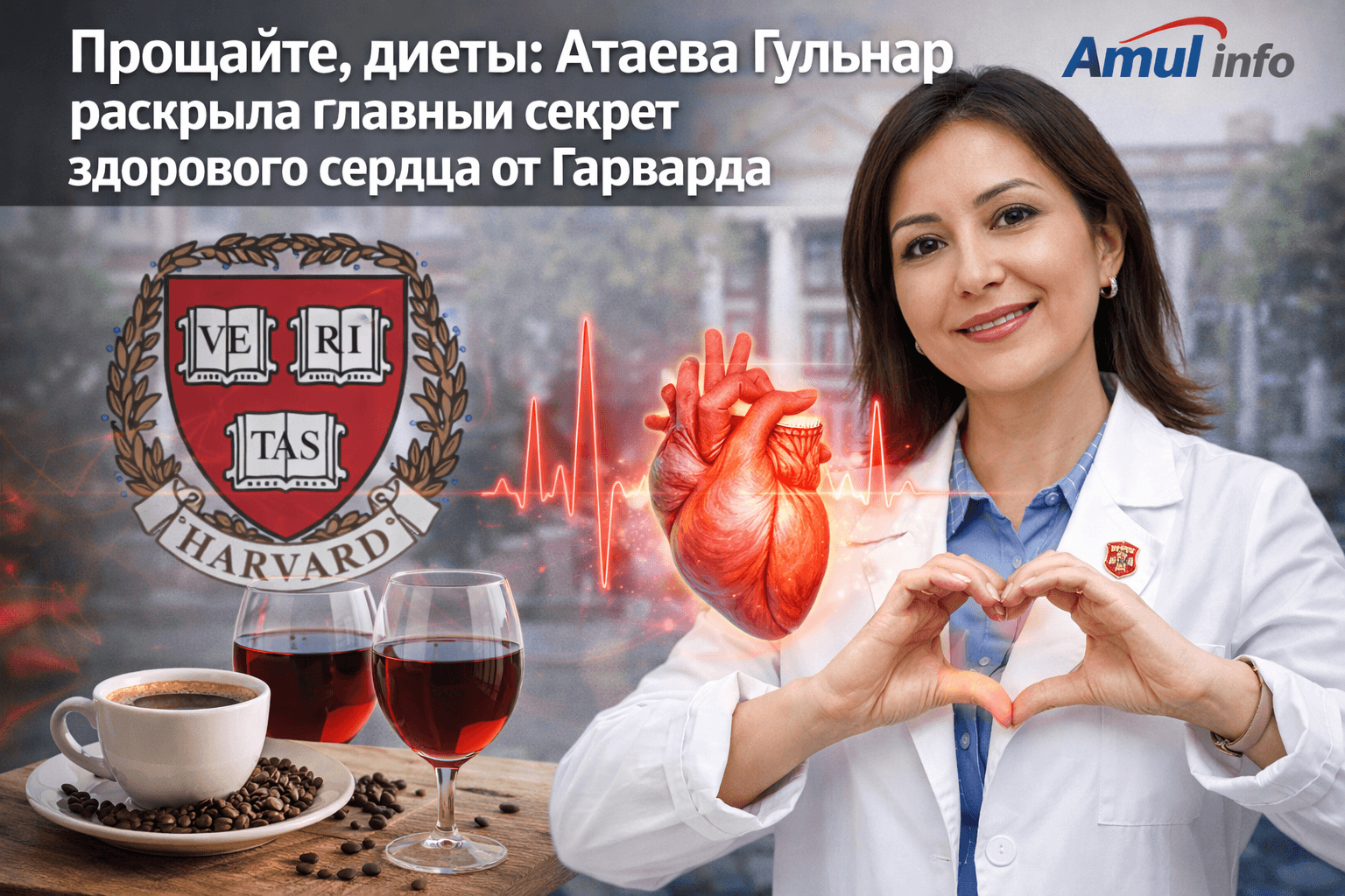 Diýetalary unudyň: Ataýewa Gülnar Harvard uniwersitetiniň ýürek saglygy baradaky esasy syryny açdy