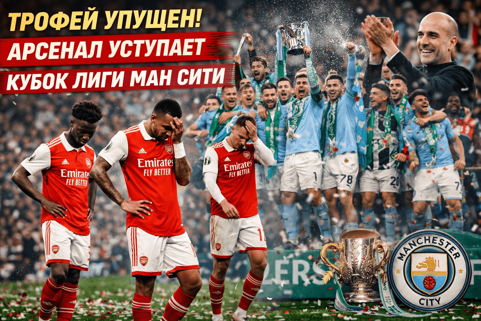 Bir kubok elden gitdi: «Arsenal» Liganyň kubogyny «Mançester Sitä» berdi
