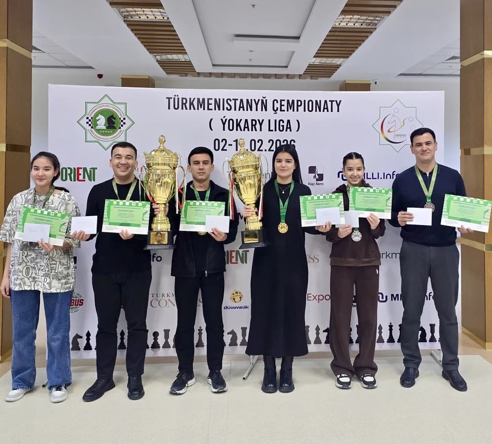 Winners of the Higher League of Turkmenistan in Chess announced