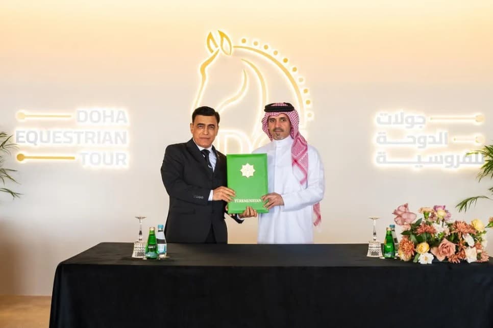 Turkmenistan and Qatar sign agreement on cooperation in equestrian sports