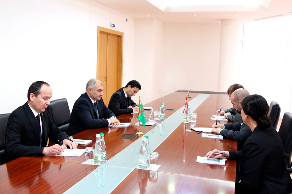 Meeting with the Ambassador of Canada Held at the Ministry of Foreign Affairs of Turkmenistan