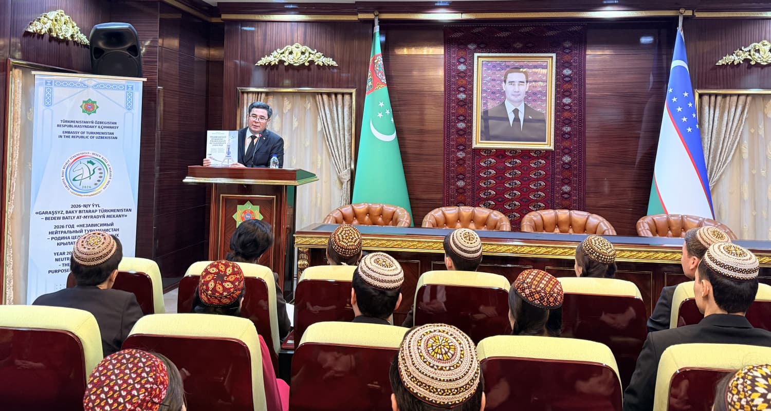 Toshkent shahrida yil shiori munosabati bilan tadbir va Turkmaniston Prezidentining «Turkmaniston neytralitetining tinchlik va ishonchga eltuvchi ravshan yo‘li» nomli kitobi taqdimoti bo‘lib o‘tdi