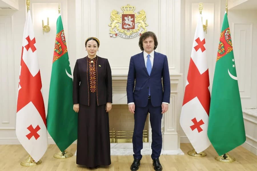 Meeting of the Chairperson of the Mejlis of Turkmenistan with the Prime Minister of Georgia