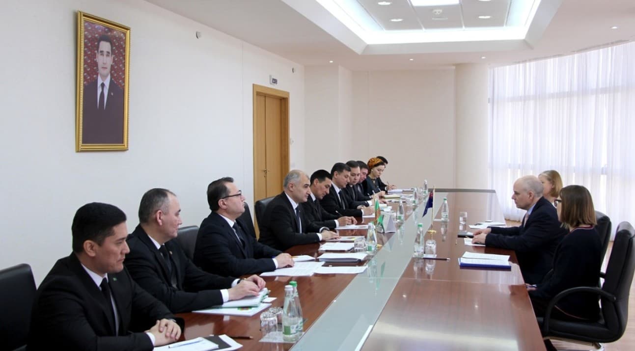 Deputy Foreign Minister A. Gurbanov Met with the Ambassador of Australia to Turkmenistan