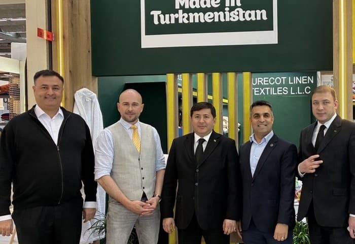 Turkmenistan Discusses the Global Yarn Market with Turkish and Swiss Companies — Meeting of representatives of the Ministry of Textile Industry of Turkmenistan and the companies Burteks Tekstil and Rieter, January 13–16, 2026, Frankfurt, Germany (Photo: Rieter)