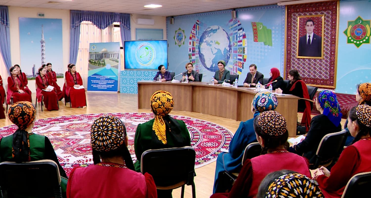 An interactive dialogue titled "The Role of Women Diplomats in Society and Their Achievements" was held