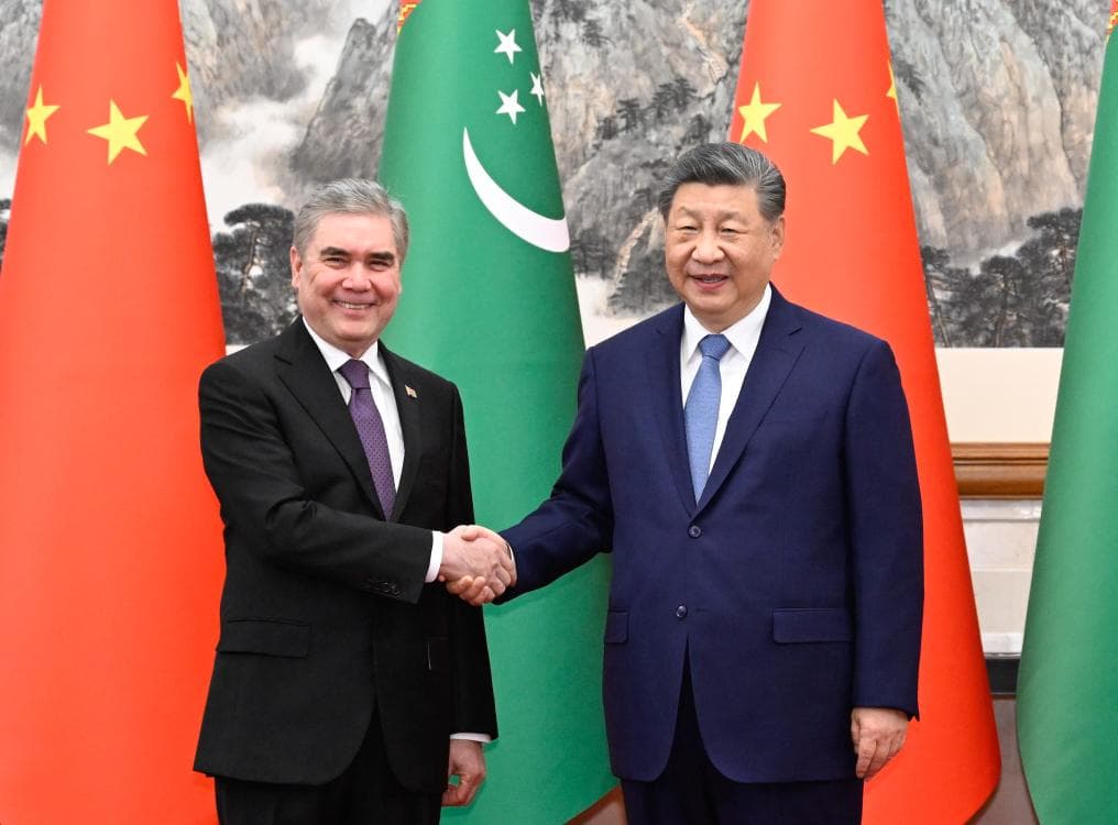 Meeting of the Hero-Arkadag with the President of the People's Republic of China