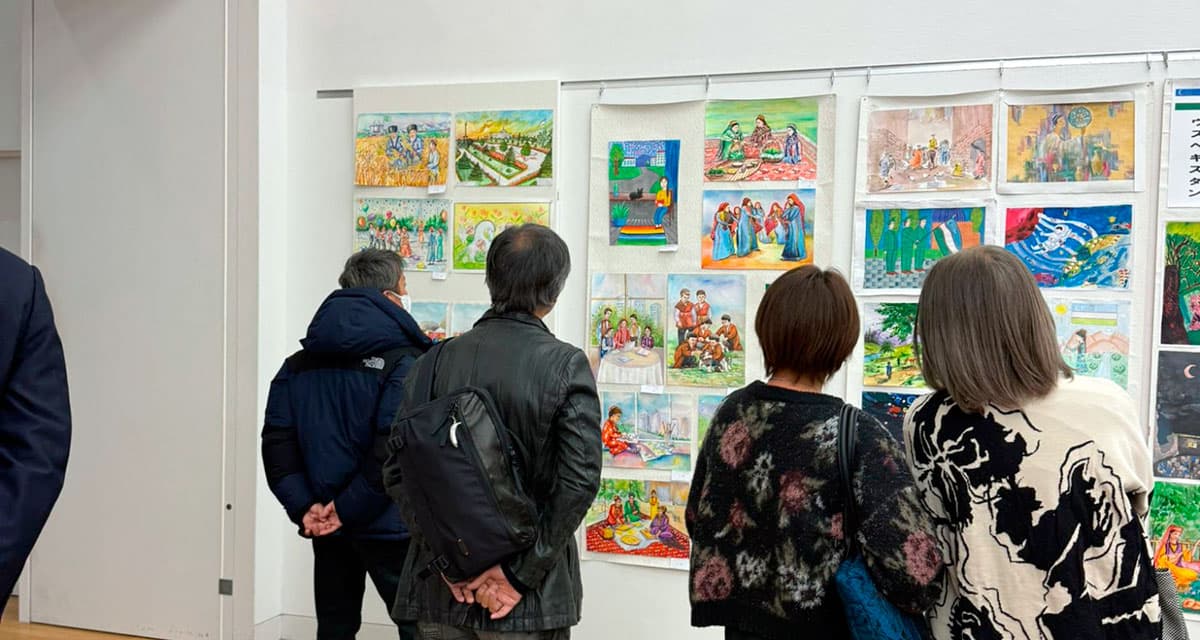 Works by Turkmen schoolchildren showcased at the Japanese art exhibition “Infinite Art”