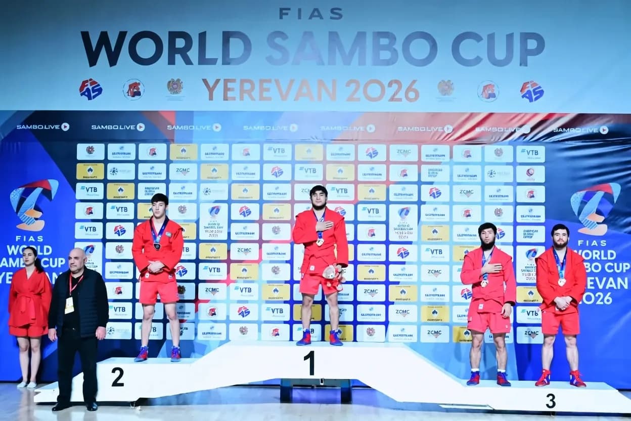 Yerevan—2026: Samboçilarimiz Jahon kubogida 7 ta medal bilan tarixiy g‘alabani qo‘lga kiritishdi!