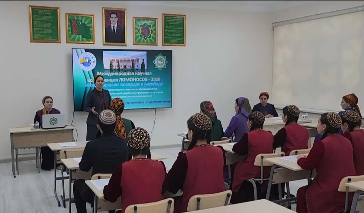 Turkmaniston oliy o‘quv yurtlarida «Lomonosov – 2026» xalqaro ilmiy konferensiyasining sho‘balari o‘tkazildi