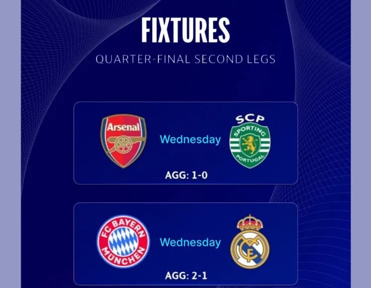 Çempionlar ligasynda Ýarym final üçin ýene iki topar öz güýjini synar !!!