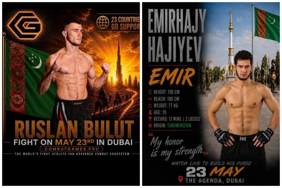 Turkmen fighters to represent the country at the international "Combat Games" tournament in Dubai