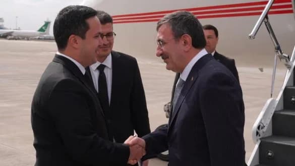 Vice President of the Republic of Türkiye Cevdet Yılmaz Arrived in Turkmenistan