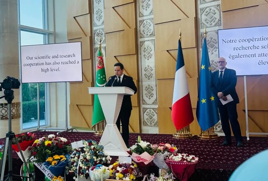 A festive reception was held in Ashgabat on the occasion of Bastille Day