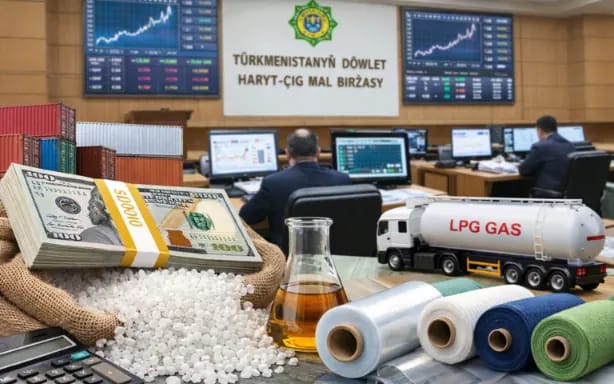 22 Transactions Registered at the State Commodity and Raw Materials Exchange of Turkmenistan Last Week