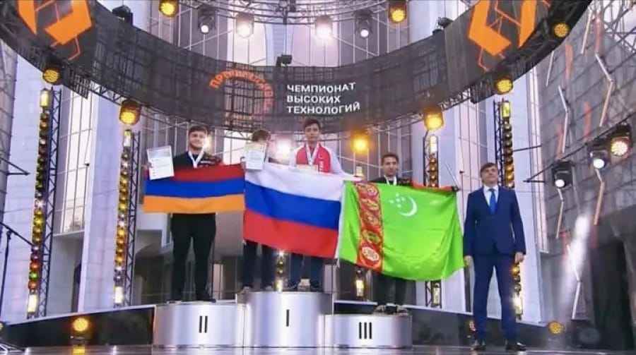 Turkmenistan student wins third place at international technology championship