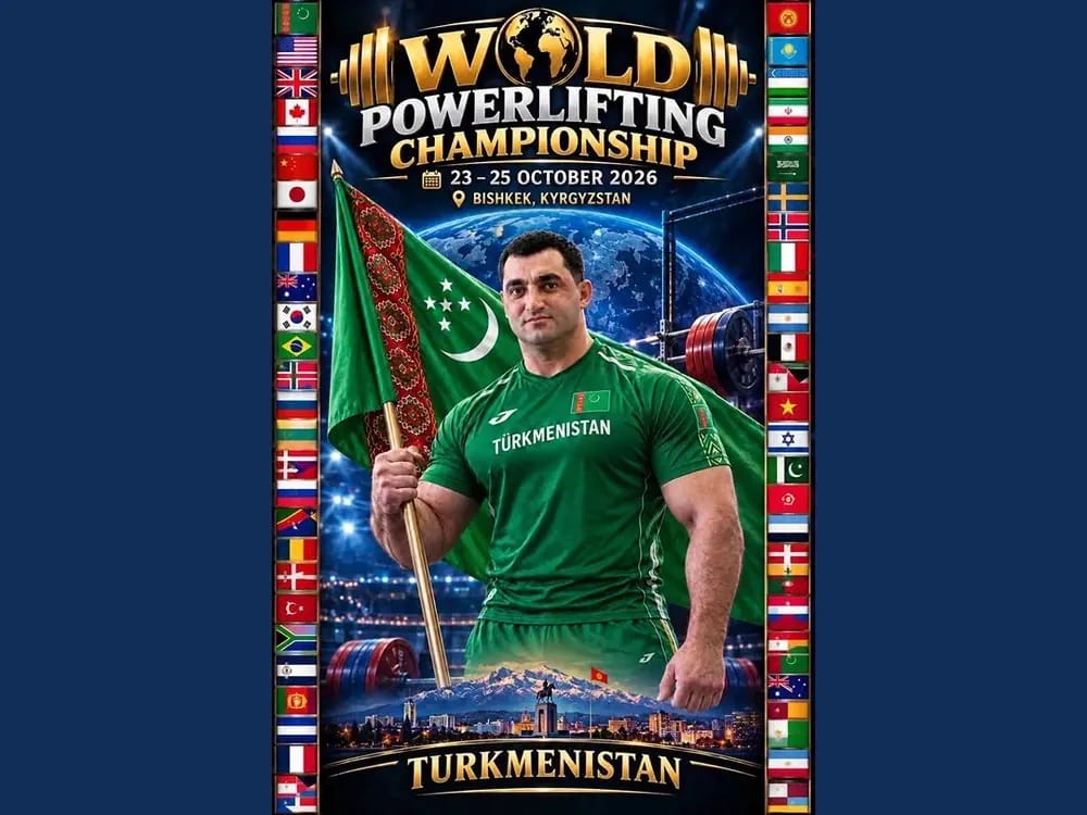 Turkmanistonlik pauerliftingchi Faris Aliyev Bishkekda jahon chempionatida ishtirok etadi