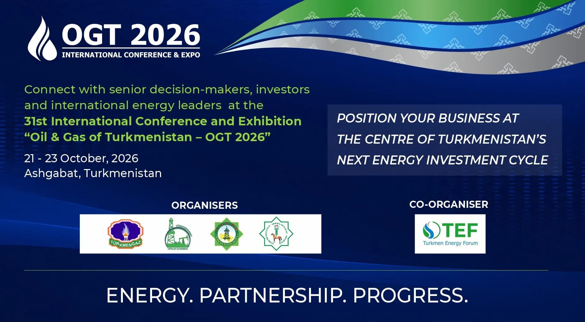 SOCAR «OGT 2026» nebitgaz maslahatynyň baş hyzmatdaşy boldy