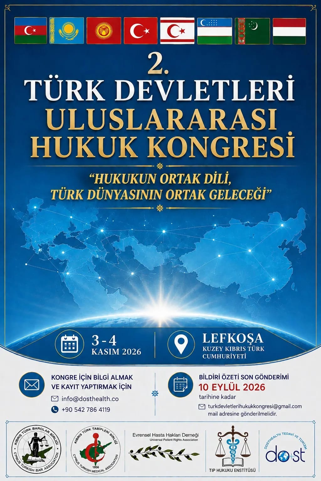 Huquq tizimidagi yangi qadam: Turk davlatlari xalqaro kongressi Kiprda jamlanadi