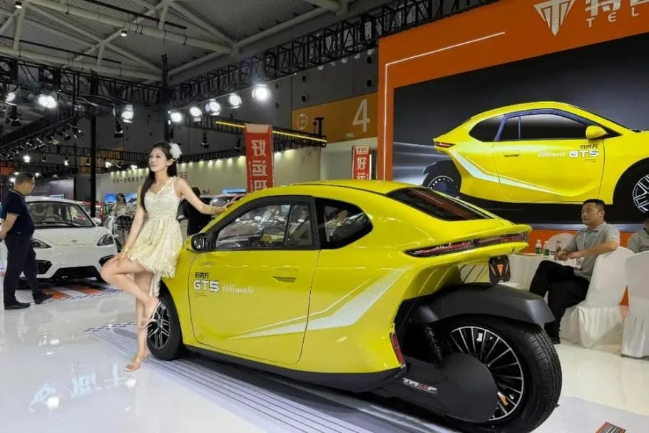 China Launches Production of the Three-Wheeled «Telufu GT5» Electric Vehicle
