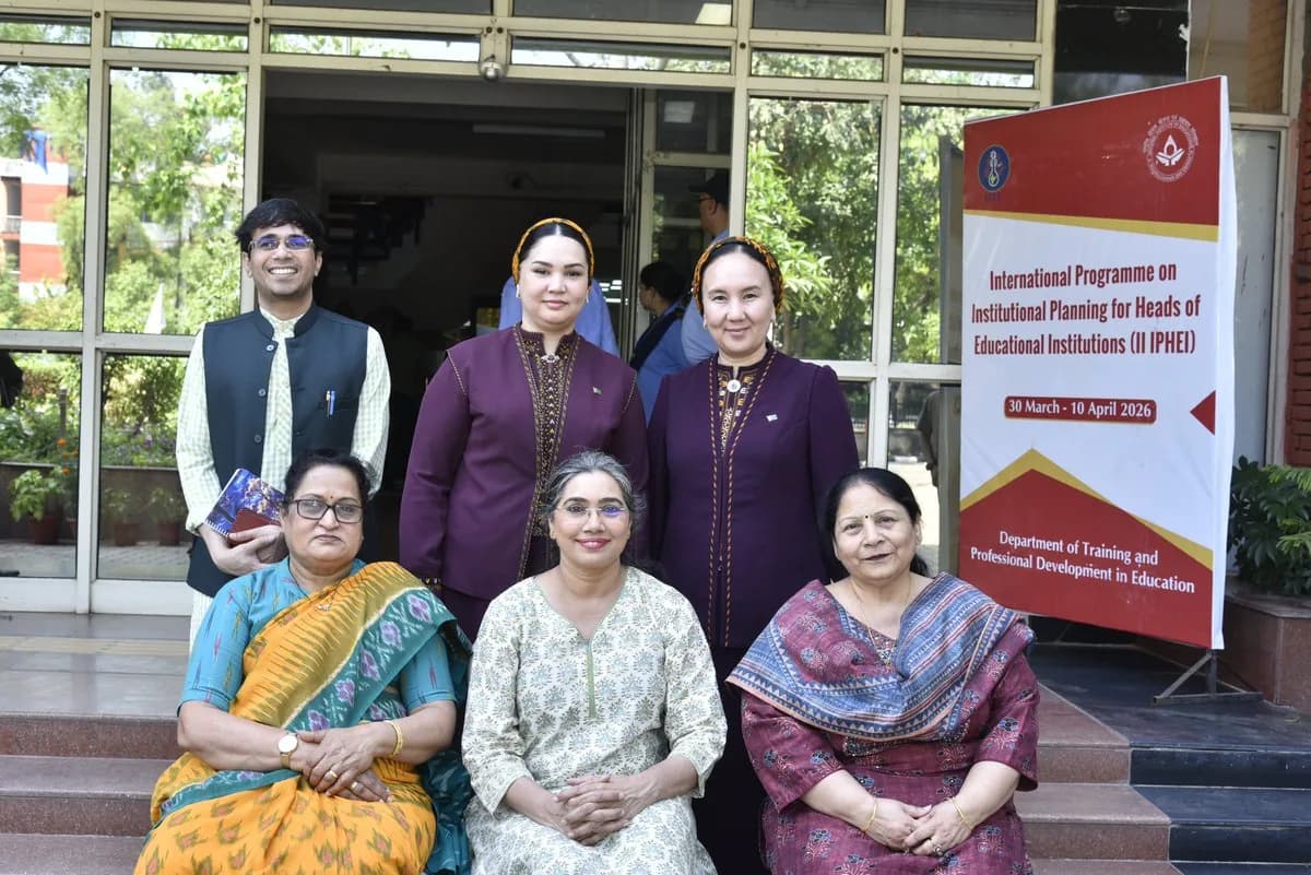 Turkmen Higher Education Representatives Exchange International Experience in India
