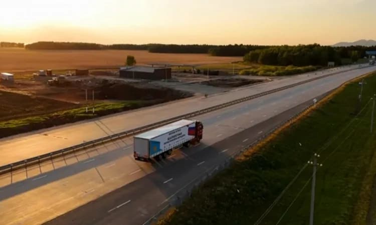Driverless truck caravan: road transport connection between Kazakhstan and Russia accelerated twice