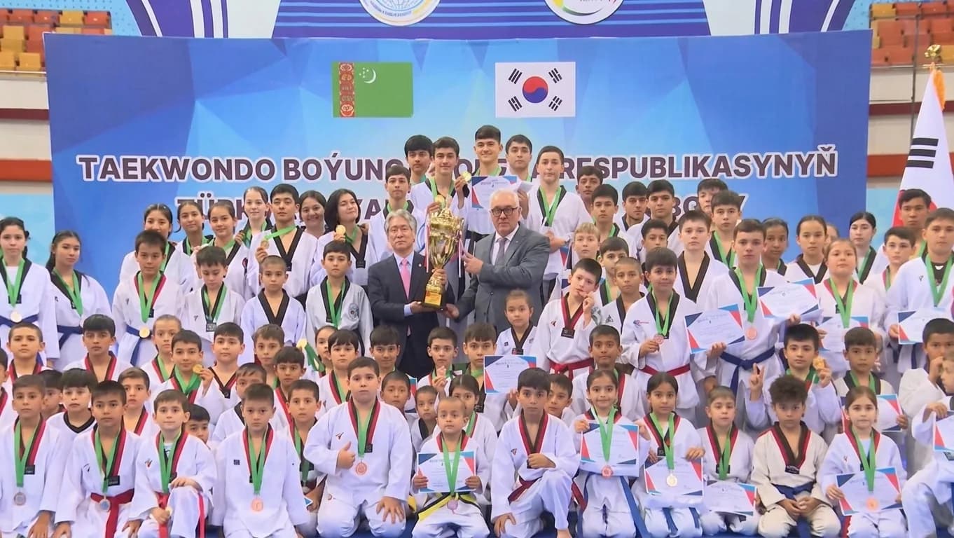 Aşkabat'ta Kore Cumhuriyeti Büyükelçisi Kupası Taekwondo Turnuvası üst düzeyde tamamlandı