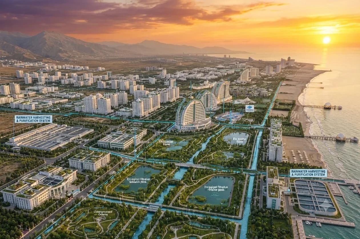 Water conservation: rainwater reuse project launched in Turkmenistan