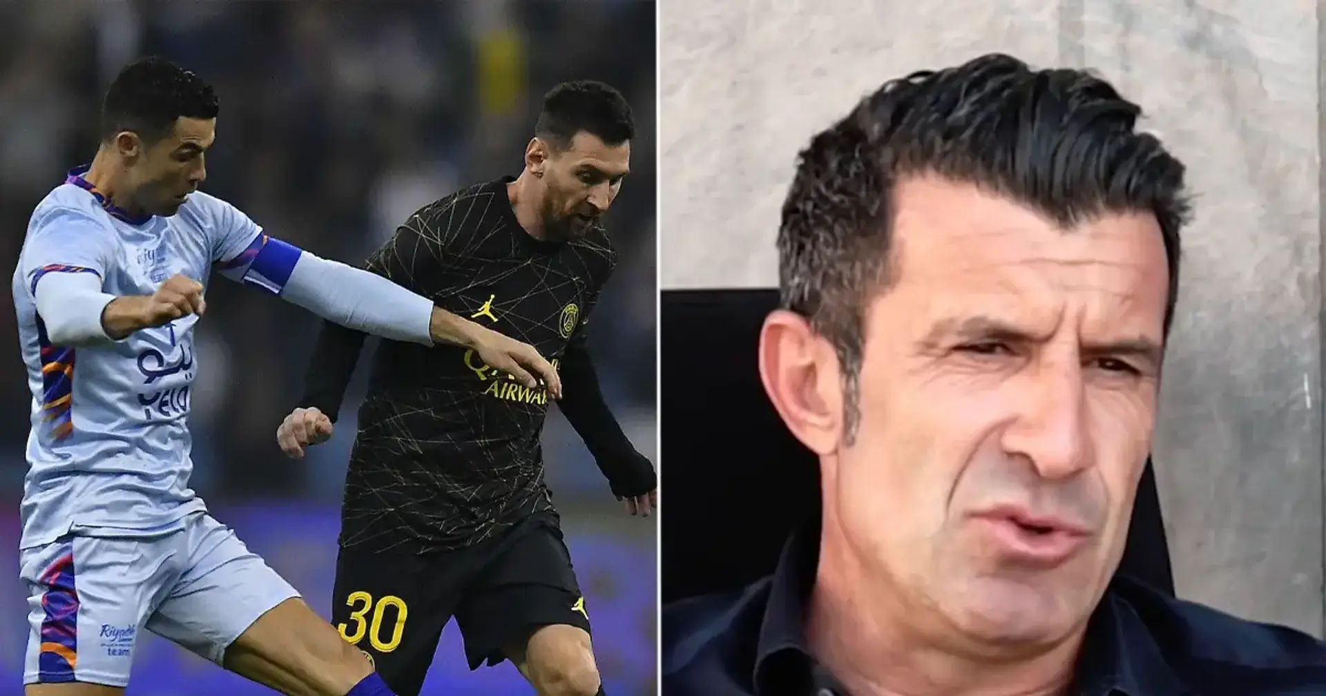 Figu Messi bilen Ronaldunyň arasynda saýlaw etmedi: "Bu futbol taryhy"
