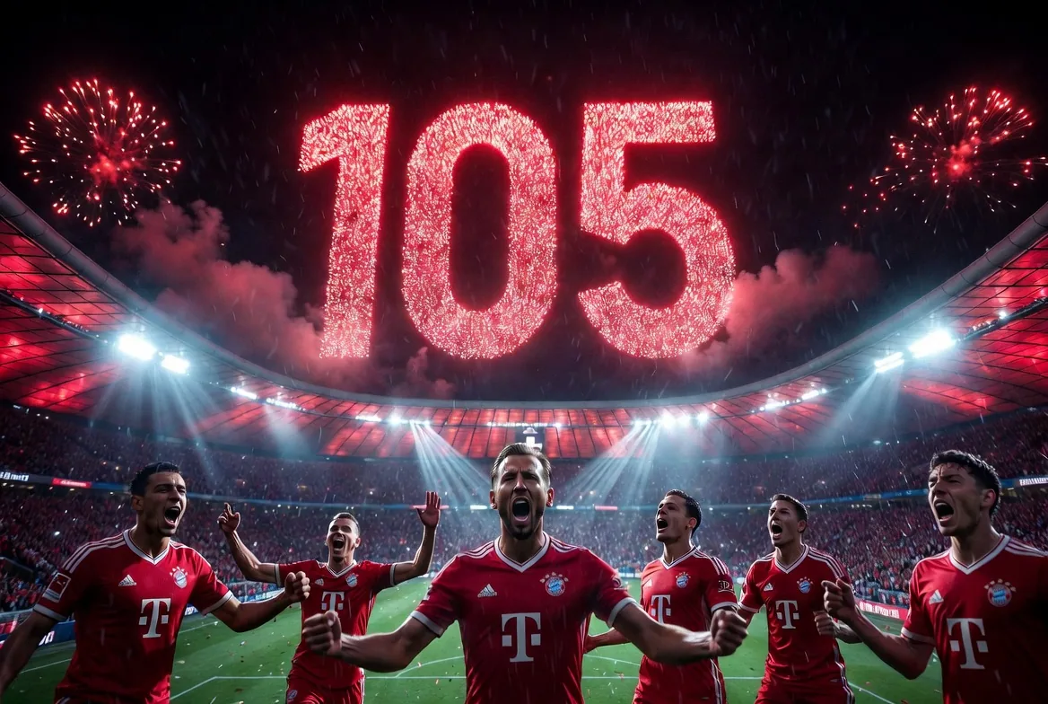 Rekordlar maşyny: «Bawariýa» 105 gol urup, taryhy täzeden ýazdy