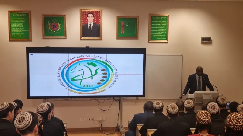 Türkmen uniwersitetinde Zimbabweniň wekiliýetiniň gatnaşmagynda okuw sapagy guraldy