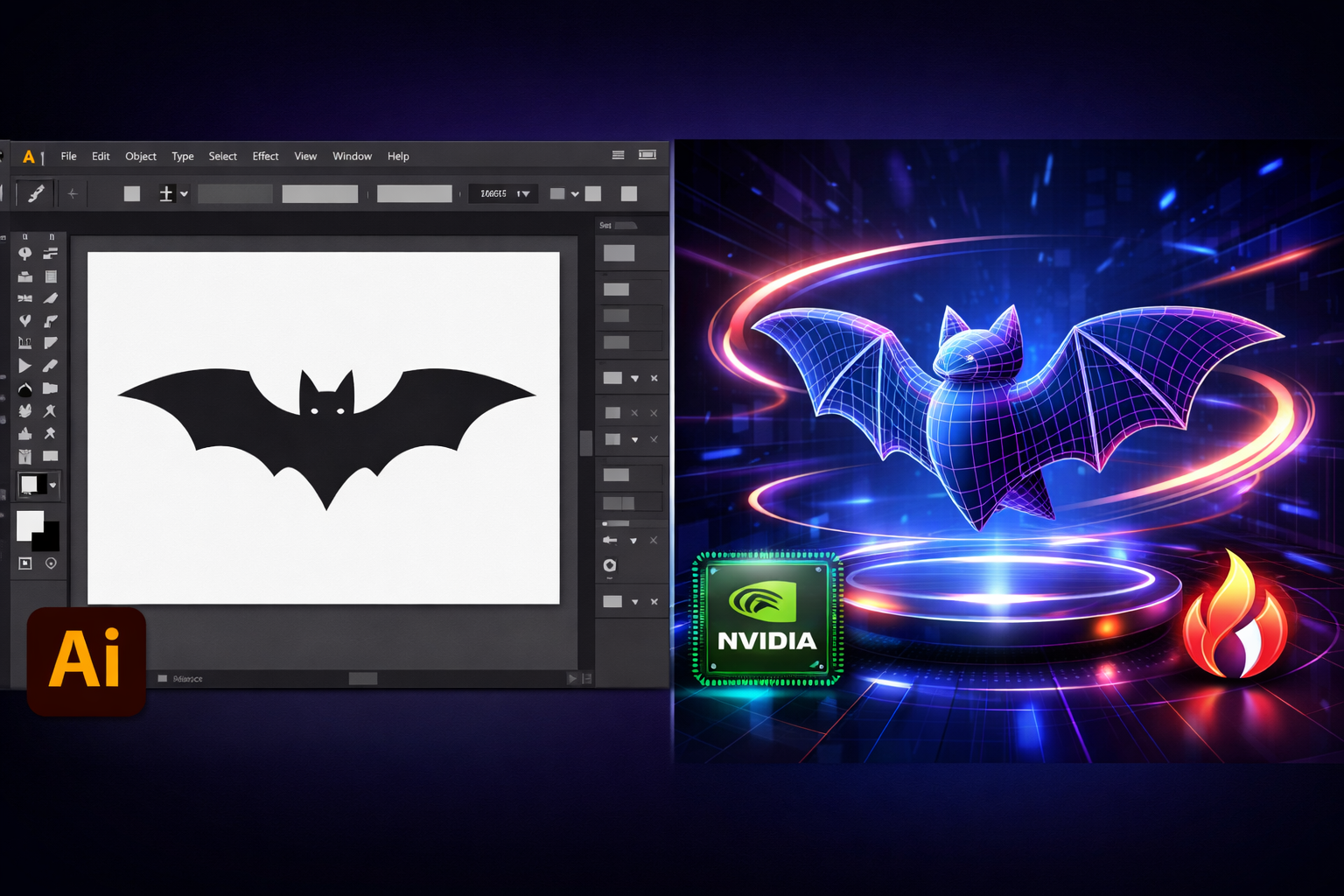 Revolution in Illustrator: Adobe Project Turntable Turns 2D Vectors into 3D via AI
