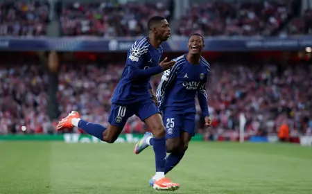 ПСЖ одержал победу над «Арсеналом» в первом матче полуфинала