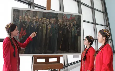 A competition of artistic works dedicated to the Patriotic War was held at the Lebap Regional History and Local Lore Museum